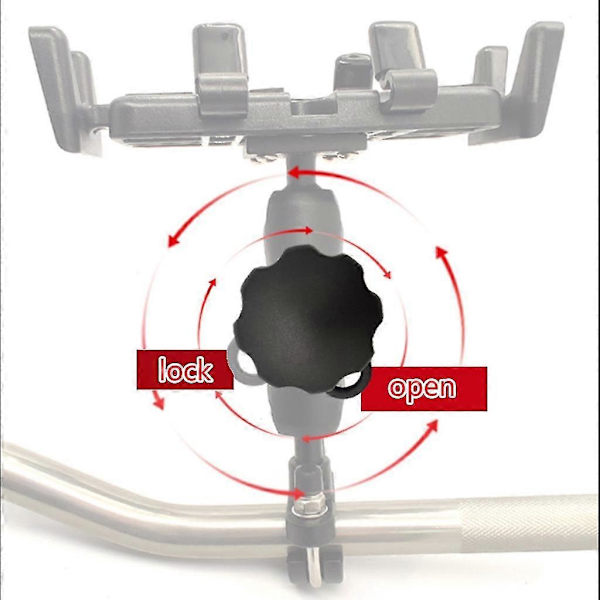 Ram Mount 3,54in Dobbelt Socket Arm Til 1' Kuglebase Motorcykel Telefonholder
