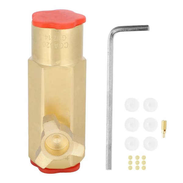 CGA320 Triangulär CO2 Fyllningsadapter Tank Cylinder Påfyllningsanslutningskit för Soda Club