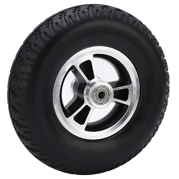 Kørestols hjul udskiftning Solid PU Forstærket Aluminium Legering Nav Walker Tilbehør 193mm