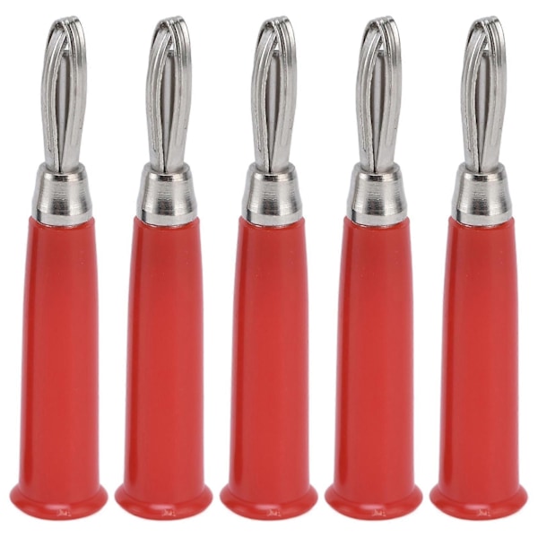 20 st Banankontakt 4mm Kopparkontakt Kors Kabel Tråd Kontakt Set Kit för Högtalare Röd