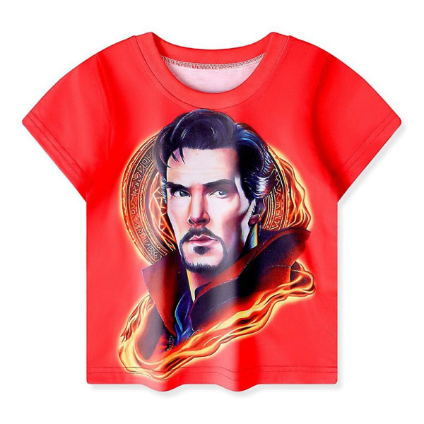 Doctor Strange Print Nattkläder Barn Pojkar Kortärmad T-shirt Shorts Outfits Nattkläder Set 5-6 Years