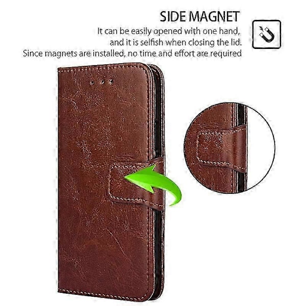 For Samsung Galaxy A15 4G/5G Lærveske Telefondeksel med Lommebokstativ P20211224630 Style D