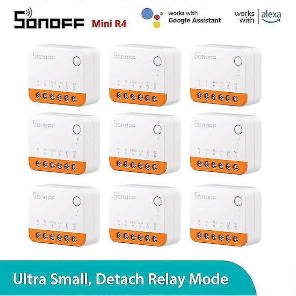 1-20kpl Sonoff Mini R4 Wifi Kytkinmoduuli Älykäs Wi-fi 2-suuntainen Kytkin Älykäs Koti Toimii R5 S-mate 10pcs