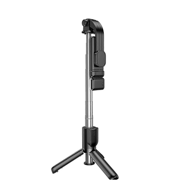 Selfie Stick med stabilt stativ, aftagelig trådløs fjernbetjening, design med fyldlys, selfie stick til rejser