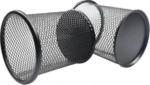 Pennholder Mesh Blyantholder For Skrivebord Kontor Penn Organizer 4 stk svart
