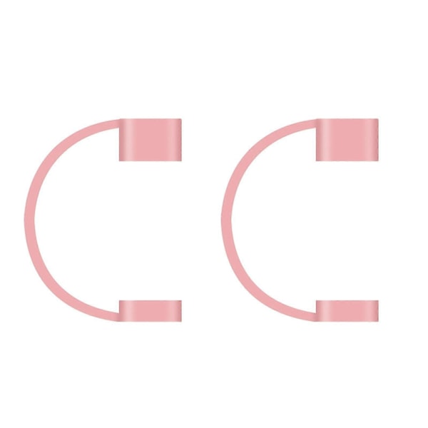 Kabeladapterholder med snor for USB-C, Micro USB nettbrett Touch Pen Sleeve Cover Pink