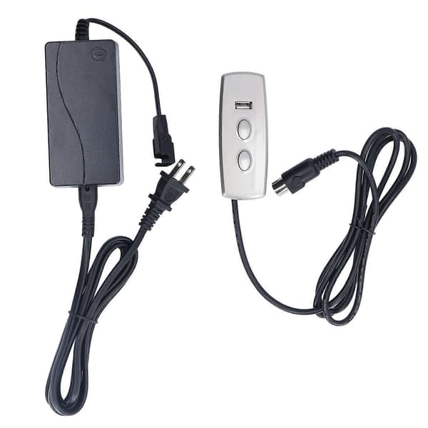 Elektrisk Sofakontroller USB-stik Lige Hoved 5 Ben Husholdnings Elektrisk Sofalift Håndkontroller 100-240V