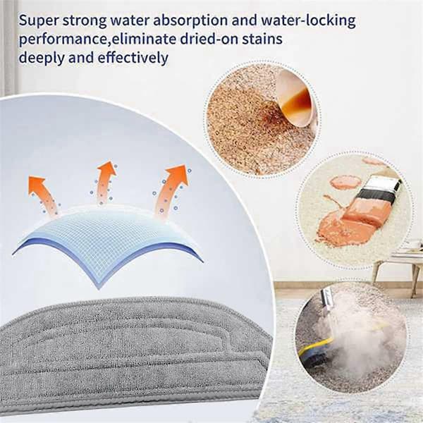 12 stk. erstatningsmoppeklut for S8 MaxV Ultra/G20S/S8pro Maxv robotstøvsuger, mikrofiber moppeklut tilbehør