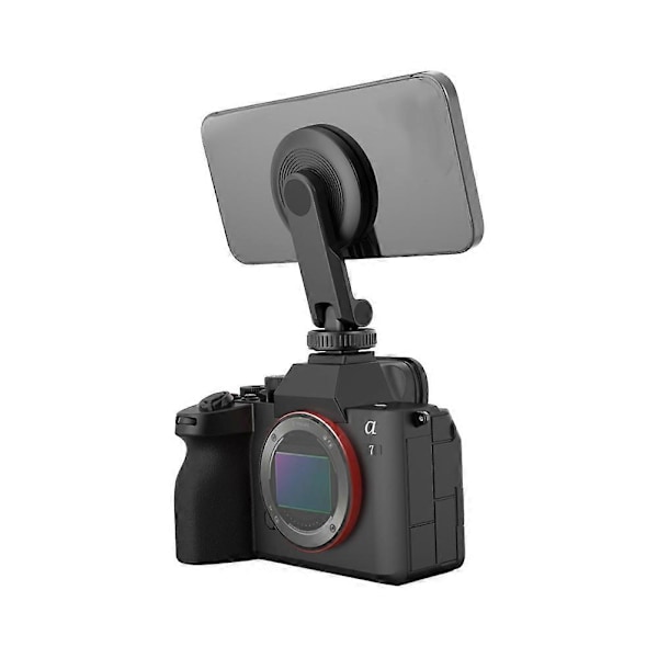 Magnetisk Telefonholder Tripod Mount med Cold Shoe til Telefon Magnetisk Ring til Alle Telefoner & Etuier