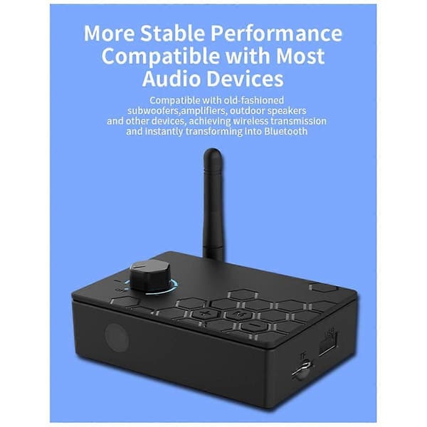 HIFI 5.4 Bluetooth Receiver Digital til Analog Digital til Analog Fjernbetjening Koaksial Konverter Adapter