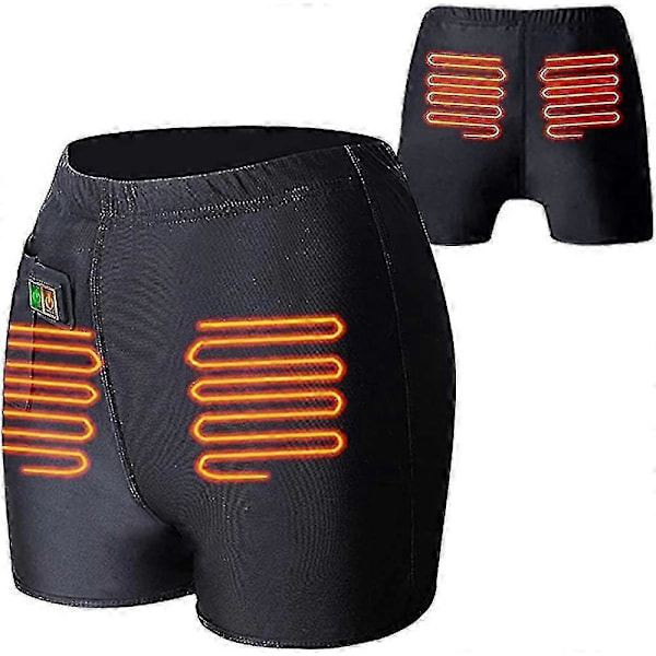 Lämmitettävät housut, unisex akkulämmitteiset bokserit Lämpimät housut shortsit Sähköiset lämpöalusvaatteet miehille ja naisille - Hyvä Medium