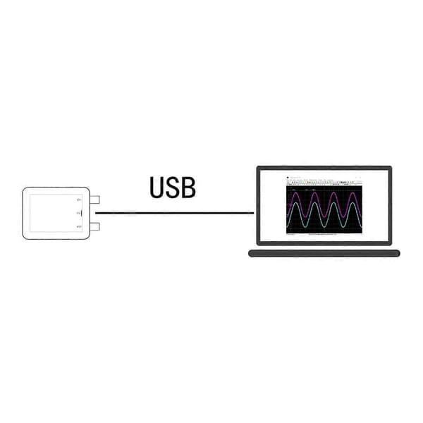 Fosc21C1 2-kanals USB PC-oscilloskop 1MHz Samplingshastighed Bærbart oscilloskop MCU-udvikling
