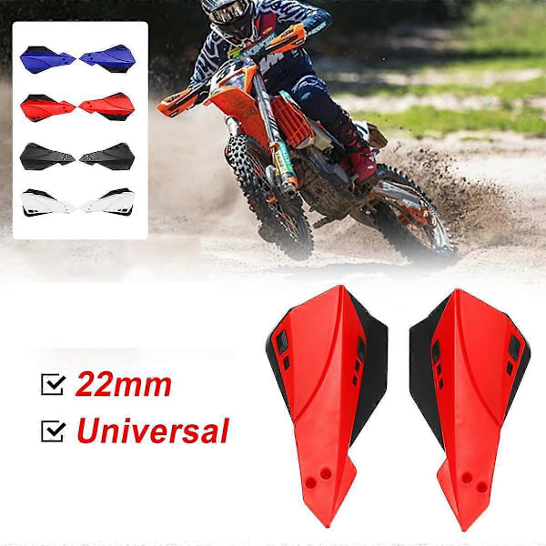 Universal Motorcykel Handskydd Motocross Handskydd för Motorcykel 22mm Styrskydd Vit