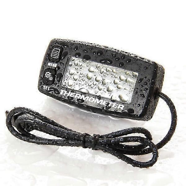 Digital LCD Motor Temperaturmåler Over-temperatur Alarm med Sensor RL-TS002 til Motorcykel Dir-God