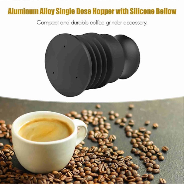 Enkelt Dosis Hopper i Aluminiumlegering med Silikonebælg Kaffekværn Tilbehør Udskiftning til MAZZER mini Kaffekværn