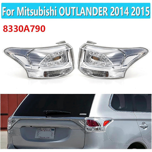 Bakre Bakljus Kompatibelt För Mitsubishi Outlander 2014 2015 Bakre Broms Bumper Ljus Bakre Stopp Blinkers Dimljus 8330a790 (färg : Höger) Left