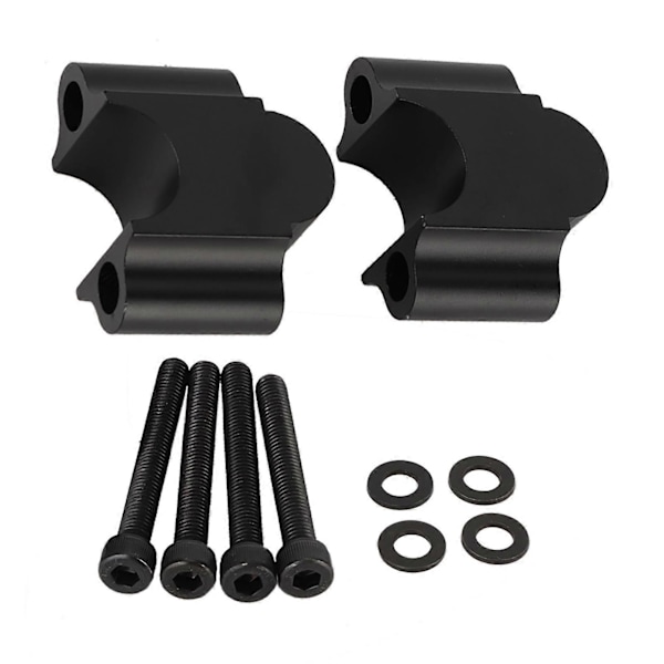 Universal Håndtakforhøyer i Aluminiumlegering 7/8'' 22mm Motorsykkel Håndtak Stigklemme (Svart)