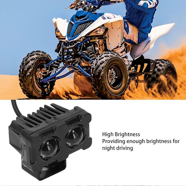 20W Motorcykel LED Spotlight Hög Låg Ljusbild IP67 Vattentät 9?60V Universal för Terrängfordon ATV UTV Båt