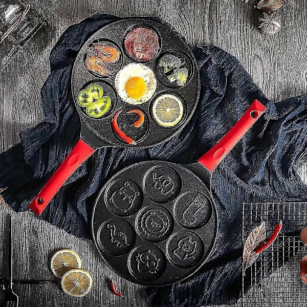 Dyrepandekagepander 7 Unikke Søde Dyreforme Non-stick Bagepander (blå) (q) black