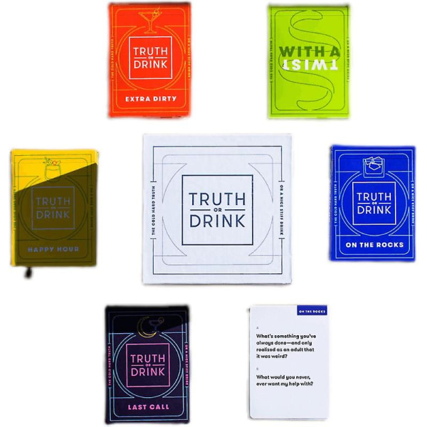Sanning eller dricka Vuxen Casual Party Game Card