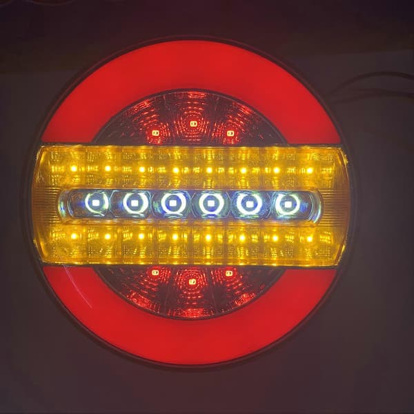 2 stk. 24V LED Trailer Baglygter Sæt Bremselys Flow Blinklys Lampe til Yacht Lastbil