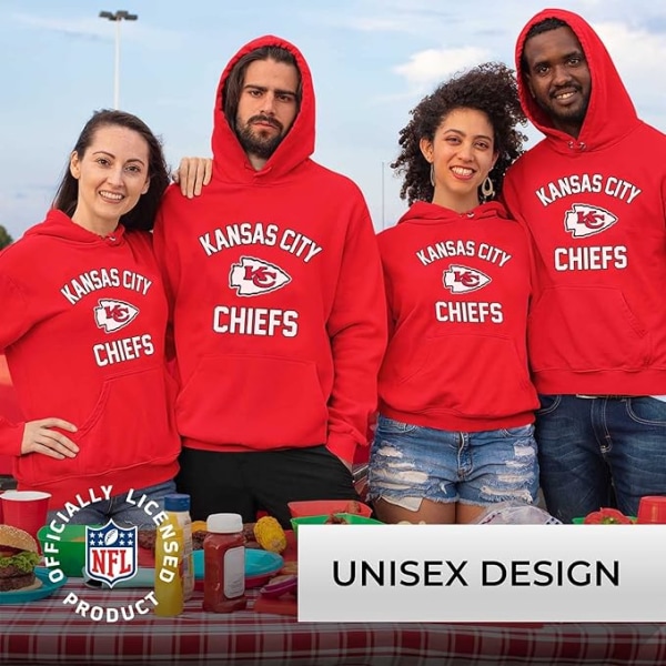 Team Fan Apparel NFL Huvtröja för vuxna - Polyester, ull och bomullsblend - Håll dig varm och representera din teams stil style 1 M