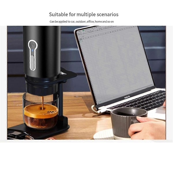 Premium Kannettava Kahvinkeitin, Sähköinen Mini Espresso -kone, Täydellinen Matkoille, Leirintään ja Vaellukseen