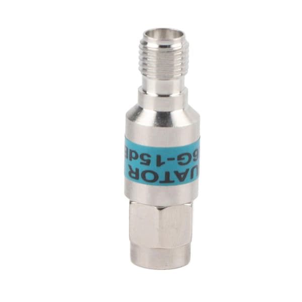 SMA-JK Han til Hun RF Koaksial Dæmper 2W 6GHz 50 1-30dB (15dB)