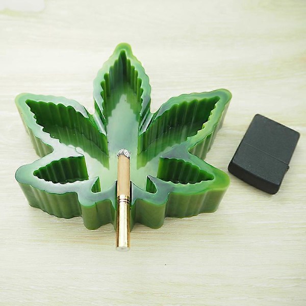 DIY Krystal Epoxy Form Aske Opbevaringsboks Ornamenter Blad Spejl Resin Ahornblad Askebæger Silikoneform