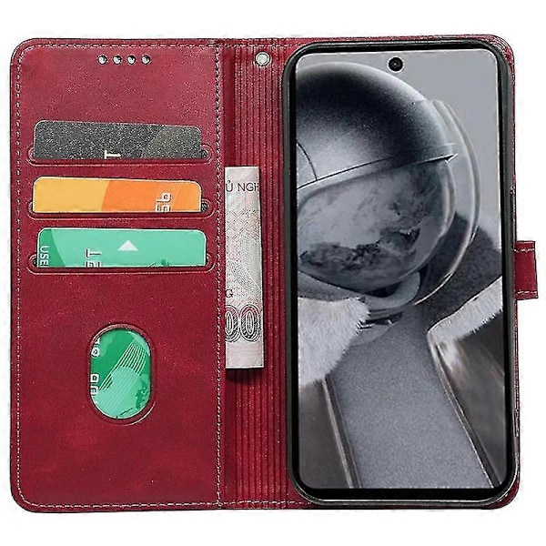 Telefoncover til HMD Pulse Læderetuier Red