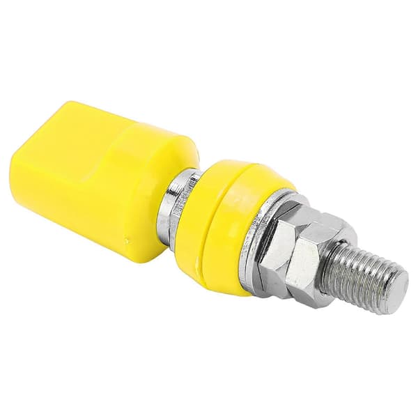 Terminal Multipurpose 4mm Messing Flat Cover M8 100A Høy Strøm Terminalblokk med JackYellow