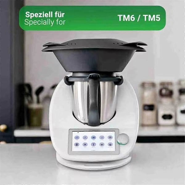 Skridsikker måtte til køkkenmaskiner til TM5 TM6 røremaskine, flytter, komfur, forhindrer glidning og rystelser, sort