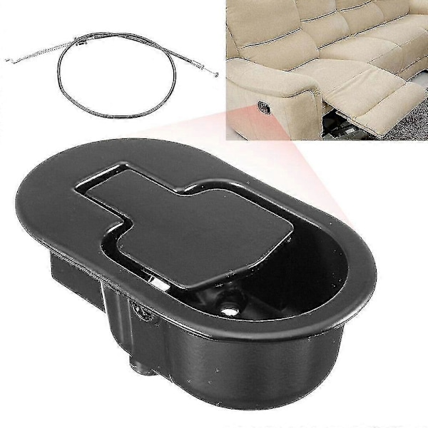 Sofa Recliner Håndtag med Udløsningsgreb Tråd Black
