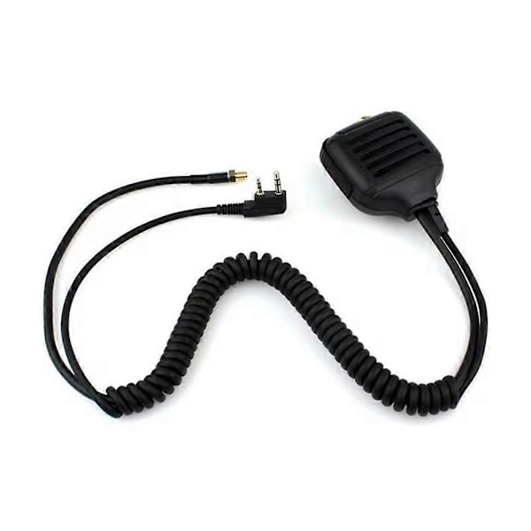 Til 2-Pin Radio Håndholdt Højttaler Dobbelt PTT Mikrofon med Dobbelt Bånd SMA-Hun Antenne til