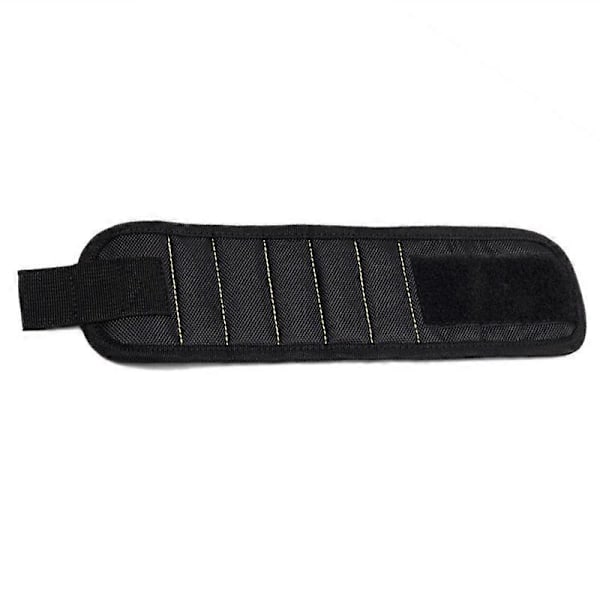 Magnetiskt handledsband för skruvar Verktyg Stark järnabsorberande Portabel Justerbar 5 Magnet Svart