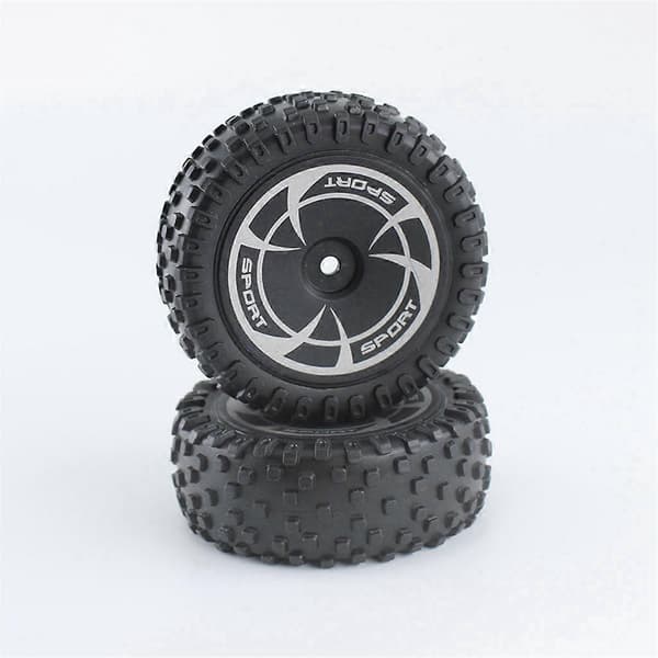 2 st Fjärrkontroll Bil Däck Delar för 144016 Framhjul Set (Smal) Slitdelar Däck