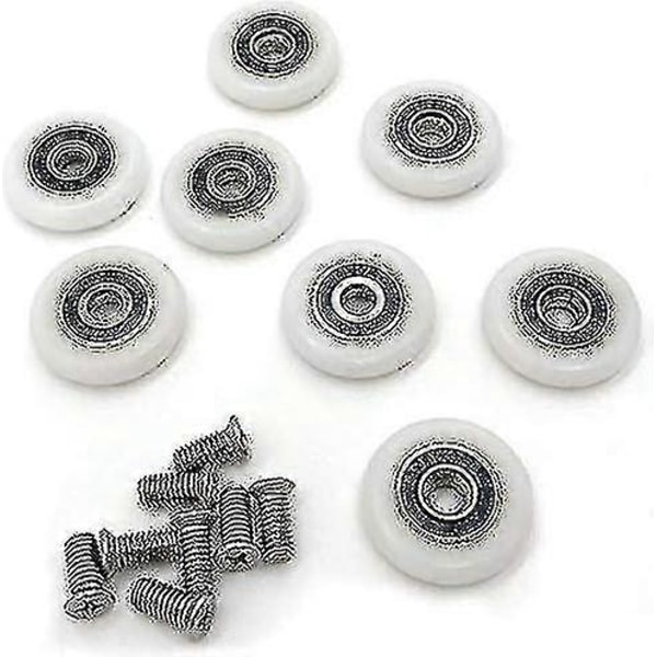 8 Dusjdør Ruller Hjul Løpere Trinser Rull 23mm