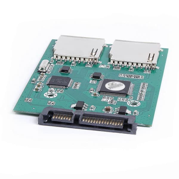 SATA SD-kortadapter 2,5 tum Digital Konverteringsadapter 15PIN+7PIN SD-kortkonverterare Stöder 128GB för Laptop Tablet