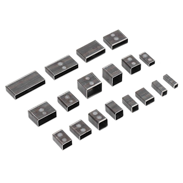 18 st Läderskärande Stansform Legeringsskärare Formverktyg Set Kit för Hantverk DIY