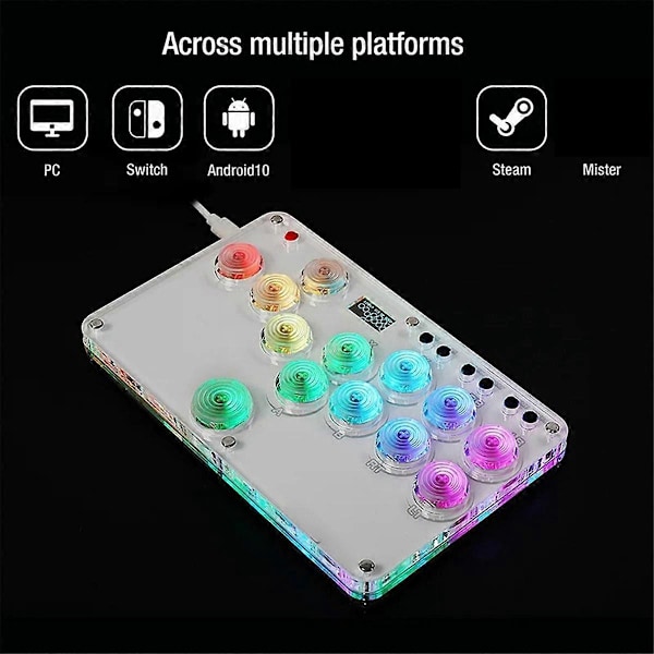 Fighting Stick Arcade -näppäimistöohjain Arcade Joystick Fighting Rocker // Switch PC:lle