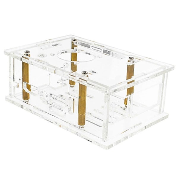 Akrylcover til OrangePi 5Pro, transparent akrylcover til OrangePi 5 Pro med køleventilatorantenne A