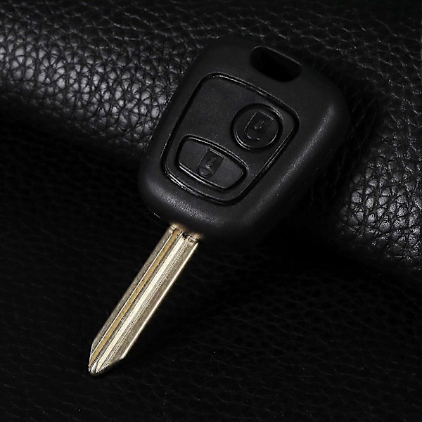 2 Knappar Fjärrkontroll Oslipat Blankt Nyckel Fob Skal Fodral För Citroen Saxo Xsara Picasso Berlingo