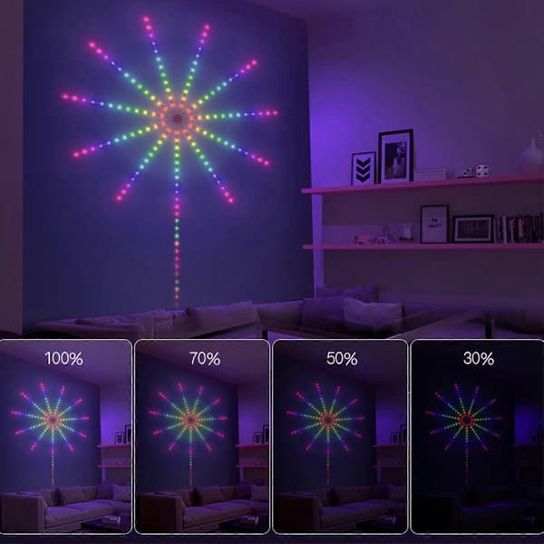 Bluetooth-kompatibel LED lysstrip App-styring Lyd Musik Synkronisering Super Lys Flere Tilstande LED Lys Festdekorationer