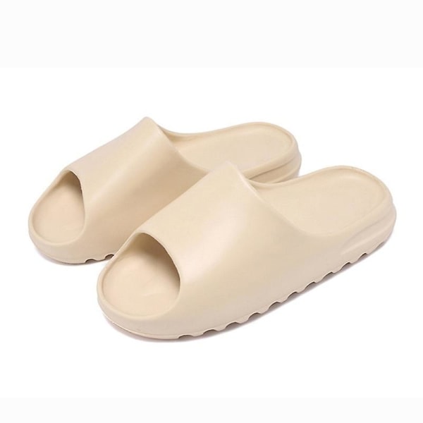 Sommartofflor herr och dam inomhus mjuk botten trendiga tofflor Beige 43-44
