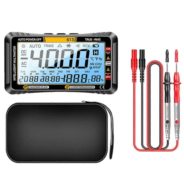 613Smart Multimeter Realtidsmätare för strömavbrott AC/DC Amperemeter Voltmeter 4000 Räknare Digital Multimetro Testverktyg, A