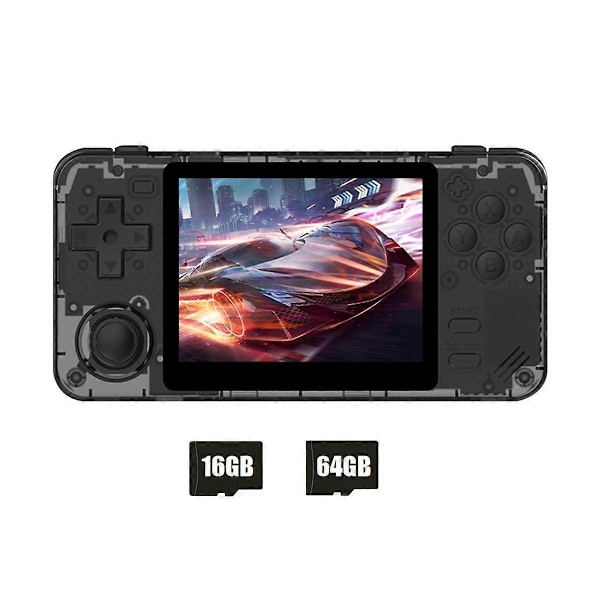 RGB10X Handhållen Spelkonsol 16GB+64GB 3.5-tums IPS-skärm Öppen Källkod för PSP Simulator Videospelskonsol C