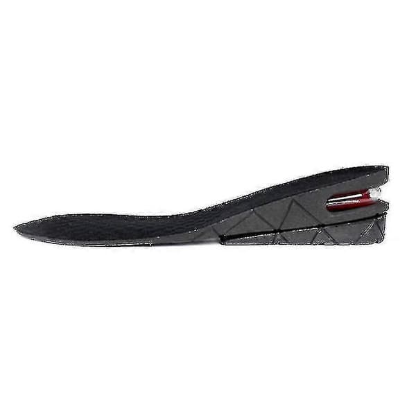 Unisex 3cm 5cm 7cm Eller 9cm Hælhøjde Forhøjelse Sko Indlægssåler (sort) 2 Layer(4.5cm)