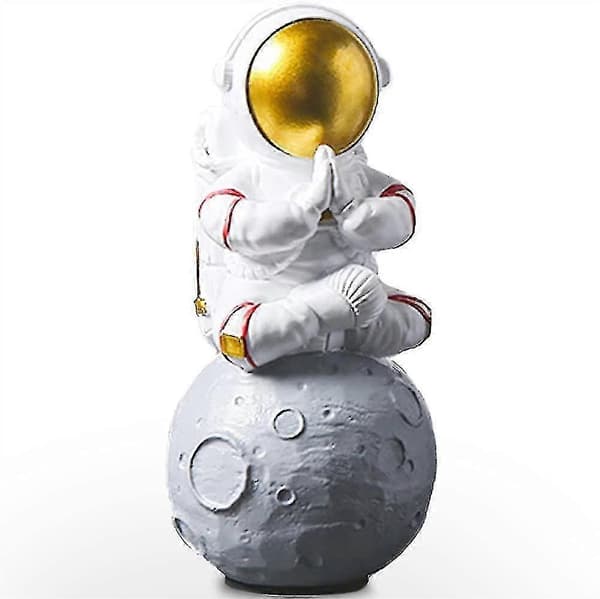 Astronautfigurstatue, Mediterende Astronautfigur Skulptur
