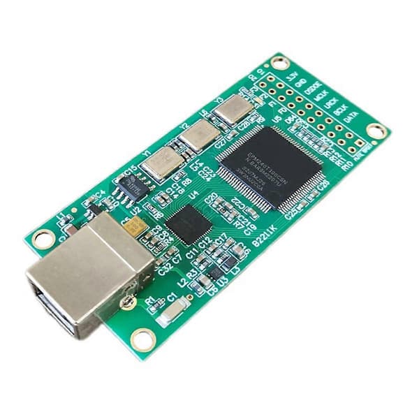 XU208 USB Digitalt Grensesnittmodul XU208 USB Lydgrensesnittmodul USB til I2S/IIS Stepperkort DSD256/PCM384