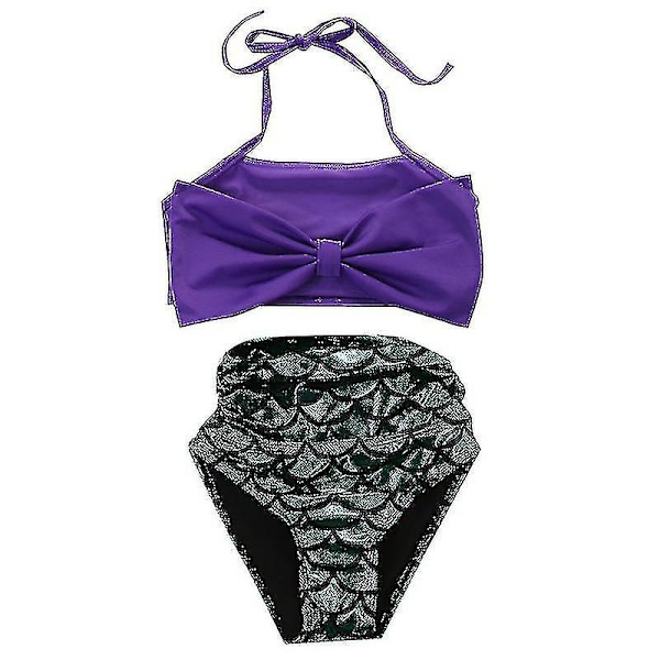 Flickor Barn Bikini Badkläder Set Barn Delad Tvådelad 5 to 6 years